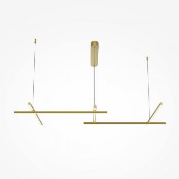 Radiance Modern Gold Pendant Light – 121cm Bar, 2150lm, 3000K