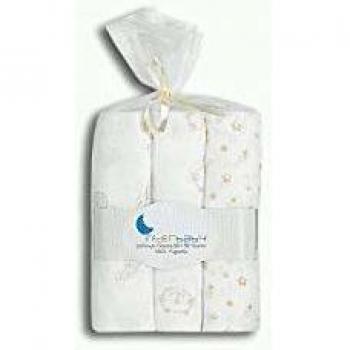 Voile Infantile INTERBABY 80x80 Pack 3 Beige