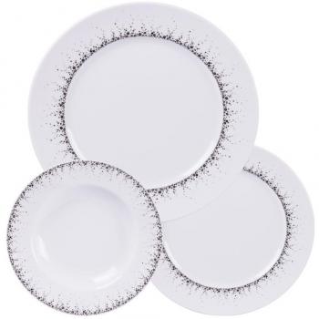Set d'assiettes Boréalis 18 pièces