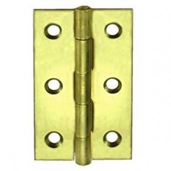 Cerniera Stretta Zincata Gialla in Acciaio 50x31 mm