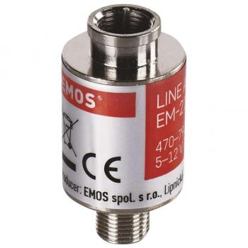 Boost 20 dB Emos per DVB‑T/T2 – Set Accessori SAT