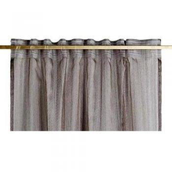 COMO Gardinen-Schlaufenschal, Kupfer/Beige Transparent, 140 cm × 245 cm