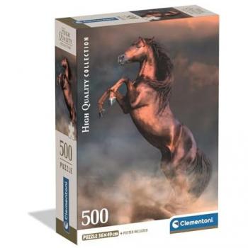 Roter Hengst Wild – 500‑teiliges Puzzle, Clementoni HQC