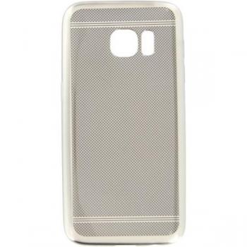 Cover in silicone di classe per Samsung Galaxy S7 argento