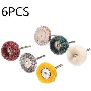 Kit de Pulido Rotativo Mayitr: Cepillos y Almohadillas de 25 mm – 6 Piezas