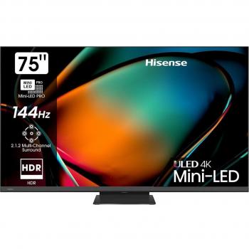Hisense TV Mini LED 190,5 cm (75) Hisense 75U8KQ UHD 4K, Smart TV, Inteligencia Artificial