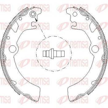 Bremsbacken-Satz Remsa 4116.00