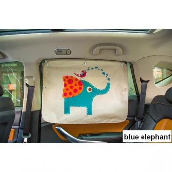 Cortina parasol ajustable para coche, protector solar de dibujos animados, 1 unidad
