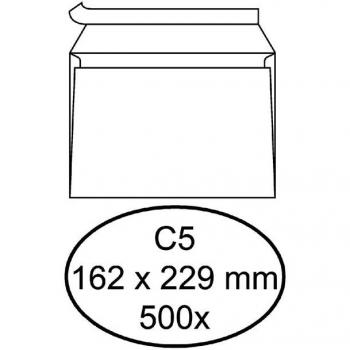 Envelop Quantore bank C5 162x229mm zelfklevend wit 500stuks