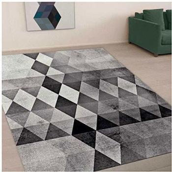 Tapis Salon 60x110 cm Rectangulaire Belo 19 Gris