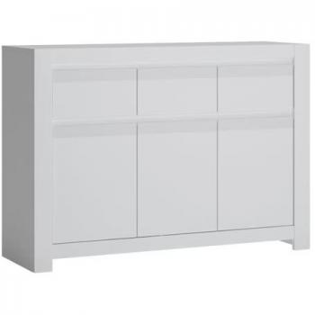 Lomadox Sideboard NAVA-129, Anrichte, Schrank, Kommode, weiß