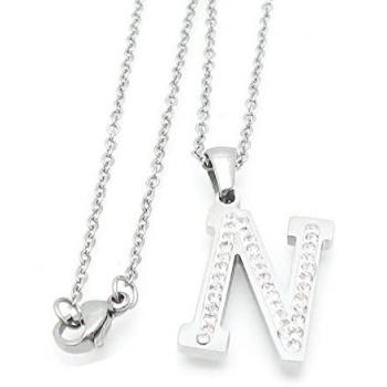 BUNGSA Kette mit individuellen Buchstaben A-Z