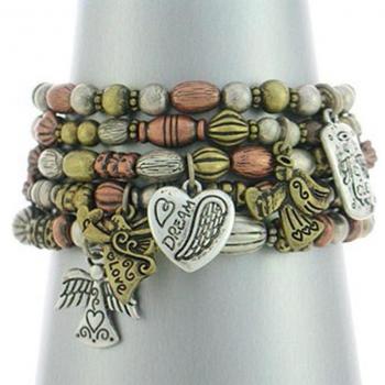 Cunégonde Tricolore – Bracelet Élégant des Trésors de Lily (F3371)
