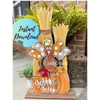 Festive Fall Pumpkin Bat Entry Sign