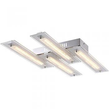 28,8 Watt GLOBO LED Deckenlampe Kristall Warmweiß