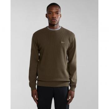 Maglione Verde Militare Napapijri Barensee Uomo 2XL