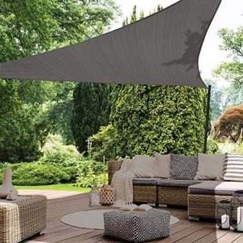Voile d'ombrage triangulaire gris