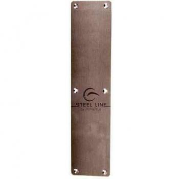 330 × 75 mm Stainless Steel Finger Plate (Drilled/Counter‑Sunk) – SS‑PLATE001‑S