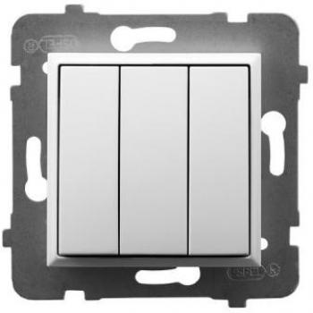 Ospel ŁP-13U/m/00 Bianco Pulsante e Interruttore