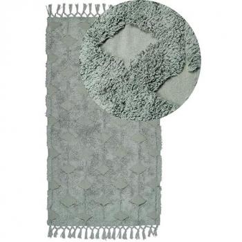 Schlafzimmer‑Teppich, Baumwolle, 80 × 150 cm, Boho‑Muster – Beliani