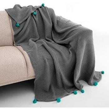 Plaid COZY‑B Grigio Acetato – 150 x 220 cm