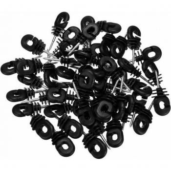 Accesorios para cercas eléctricas, anillos aisladores, 50 Uds