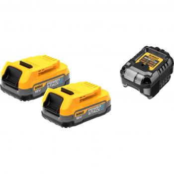 DeWalt DCB1102E2 18V XR 2 x 1.7Ah Powerstack Batteries and Charger