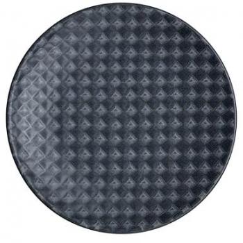 Denby Impression Charcoal Diamond Compact Plate