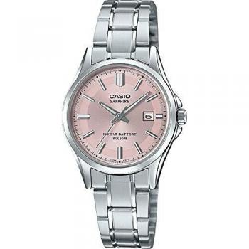 CASIO LTS‑100D‑4AVEF – Frauensportuhr mit Edelstahlarmband