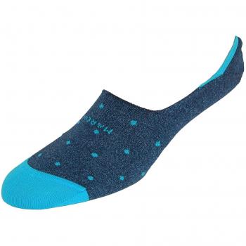 Chaussettes à pois invisibles Marcoliani pour homme gris argenté taille unique