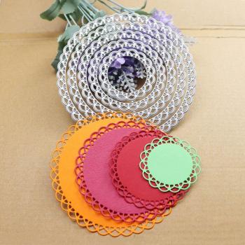 12cm Lace Circle Metal Die for DIY Projects