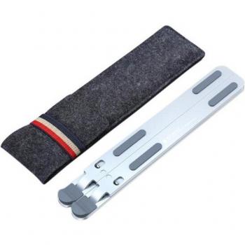 Soporte portátil para laptop de aluminio, antideslizante y ajustable
