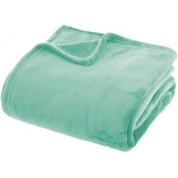 Emmevi Mv Plaid Vert Polyvalent – Doux, Chaud, Lit/Canapé 210 × 230 cm
