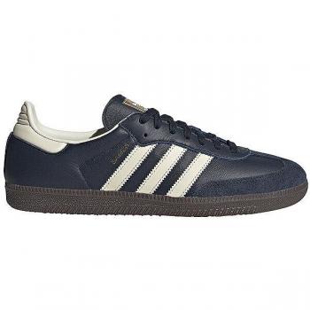 Adidas Men's Samba Og Night Cream White/Gum Sneaker, Blue Navy, 7.5 UK