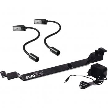 Eurolite Set 2X Flexilight Schwanenhalsleuchte XLR + Frontplatte