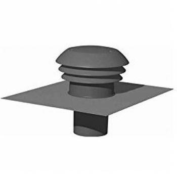 Couvre-chef en plastique pour toit Unelvent CPR 125 mm