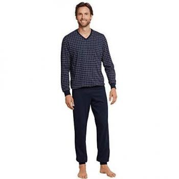 Schiesser Schlafanzug Dark Sapphire (2 tlg.) mit klassischem Karo-Muster