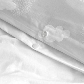 Juego nórdico cuna 2 piezas HappyFriday Gris