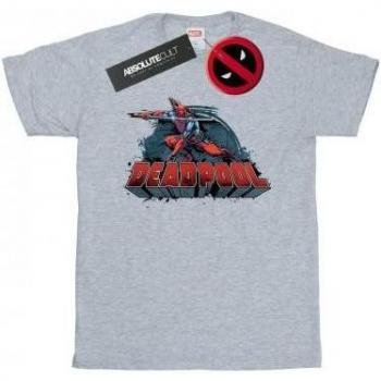Marvel Women's Deadpool Sword Logo Graphic T-Shirt