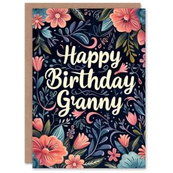 Nana’s Delightful Flower Birthday Note