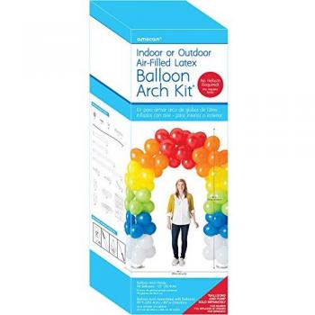 Amscan Rainbow‑Ballonbogen 2,26 m × 2,51 m – unisex, leuchtend