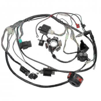Moto Pit Bike Go Kart complet électrique avec câblage et harnais : stator 6 bobines (50‑125 cc)