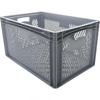 SURPLUS Eurobox 60 x 40 x 32 cm, 62 L, durchbrochen, grau
