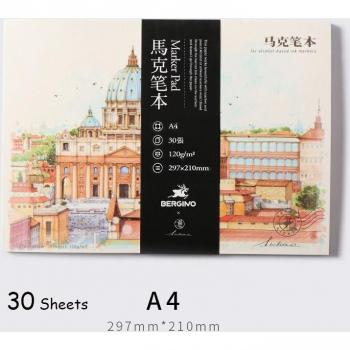 Papier marqueur 120 g/m² A3/A4/A5 – support peinture au plomb, dessin technique