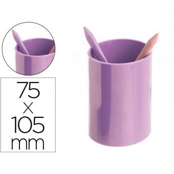 Cubilete portalapices archivo 2000 ecogreen 100% reciclado color malva pastel