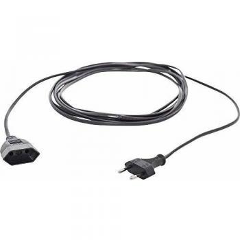 HAWA R698 16A Black Power Extension Cable 5.00m H03VVH2-F 2X 0.75mm²