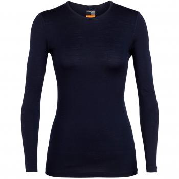 Icebreaker 200 Oasis LS Damen-Shirt Crewe Midnight Navy M