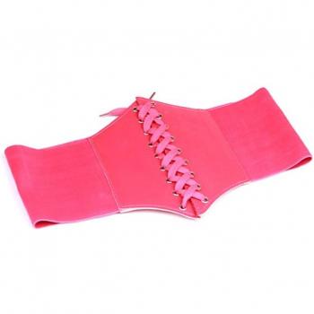 Corset cincher femme sangle PU