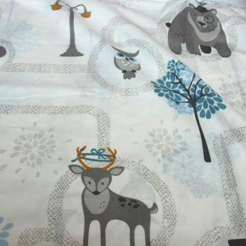 Printed Bear Cotton Fabric for Kids' Projects