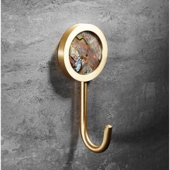 Crochet simple noir pour porte – accessoires salle de bain